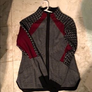 Smart wool zip up sweater